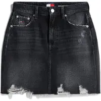 Tommy Hilfiger Tommy Jeans Ultra High Rise Mom Distressed Denim Mini Skirt