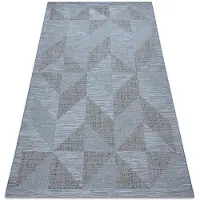 Rugsx Matta SISAL FORT 36216535 blå triangles 200x290 cm
