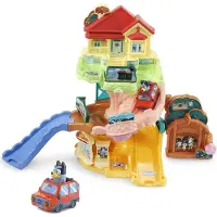Vtech Cars Tut Tut Bluey Familjehus + Familjebil Spansk Version