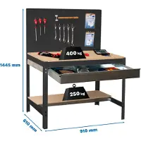 Simonwork (bancos De Trabajo) Bt2 Box Metallhylla 1445x910x610 Mm