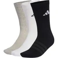 Adidas Sportsockor 'Ess' beigemelerad / mörkgrå / svart / vit