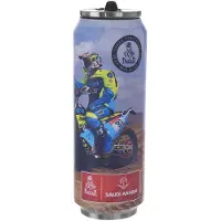 SuperMerchantEU Orion Vakuumisolerad Termosmugg i Rostfritt Stål, Burkformad, med Dakar Rally-motiv, 700 ml