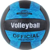 Leantoys volleyboll blå-svart str. 5 färgstark (17087)