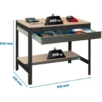 Simonwork (bancos De Trabajo) Bt0 Box Arbetsbänk 842x910x610 Mm