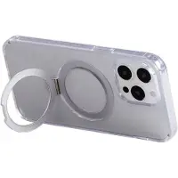 JOYROOM Magnetiskt skyddande telefonfodral med hållare JR-BP004 för iPhone 15 (transparent)