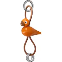 Kay bojesen Kay Pojke Nyckelring - Fågel - Orange - - One Size - Nyckelring