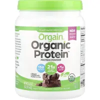Orgain , Ekologisk Protein, Plantbaserad, Kremig chokladfudge, 1,02 pund (462 g)