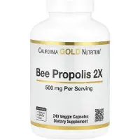 California Gold Nutrition , Bin Bropolis 2X, Koncentrerad Extrakt, 500 mg, 240 Veggie Caps