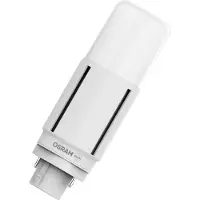 Osram DULUX D26 VT EM & AC MAINS - LED-glödlampa - glaserad finish - G24d - 9.5 W (motsvarande 26 W) - klass E - varmt vitt ljus - 3000 K