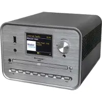 Soundmaster ICD1050SW si CD-spelare Silver Internetradio, DAB+, WLAN, USB, Inkl. högtalare
