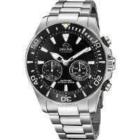 Jaguar Hybrid Smartwatch - - J888/2 - Stål - Svart urtavla - Vattentålig 200m
