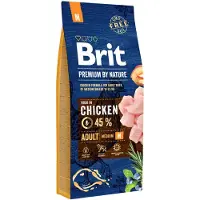 Brit Premium By Nature Vuxen Hundmat Lönnkyckling Och Majs Hundmat 15kg