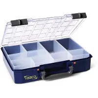Raaco CarryLite 80 4x8-9 Sortimentlåda (L x B x H) 278 x 337 x 79 mm Antal fack: 9 Innehåll 1 st