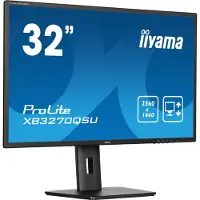 Iiyama ProLite XB3270QSU-B1 LED-skärm EEK E (A - G) 80 cm (31.5 tum) 2560 x 1440 pixel 16:9 3 ms HDMI, DisplayPort, Hörlurar (3.5 mm), USB 3.2 Gen 1 IPS LED