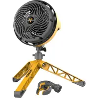 Vornado Heavy Duty EXO5 Stående fläkt 37.2 W (Ø x H) 20 cm x 50 cm Gul, Grå Svängbar