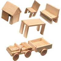 SES Creative Byggset - Trä - - One Size - Kreativt lekset