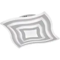 FISCHER&HONSEL GMBH LED taklampa Gorden, dimbar, Vitt / opal, Vardagsrum / matsal, Metall, Modern, LED-taklampa