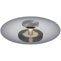 Paul Neuhaus LED bordslampa Vitrum, dimbar, Aluminium / grå / zink, Vardagsrum / matsal, Glas, Modern, LED-bordslampa