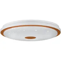 Eglo LANCIANO 1 taklampa Ø480 4000 lm 3000/4000/5000K vit/trä