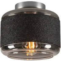 SLV Taklampor , Pantilo Rope 19, dimbara, Svart, Vardagsrum, Glas, Modern