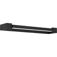 Eglo GEMILIANA, Svart, Vit, Plast, Stål, IP44, Badrum, Rektangel, 1 lamp(or)