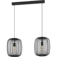 Eglo RINROE LÅNG HYLLA 2L E27 SVART
