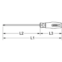 Ks Tools 965.0900 9650900 Stjärnskruvmejsel PH 0 DIN 5265