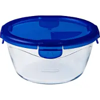 Pyrex 287PG00, Skål, Rund, 0,7 l, Blå, Transparent, Glas, -40 - 300 ° C