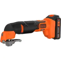 Black & Decker Flerfunktionsverktyg BDCOS18D1K-QW; 18 V; 1x2,0 Ah batteri. + tillbehör