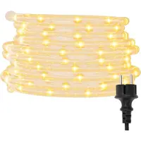 vidaXL Ljuslina med 2400 LED-lampor Varmvit 100 m PVC