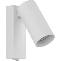 Lyora Spotlight till vägg FOURTY, vit, höjd 17 cm, metall, GU10 FOURTY Nowodvorski Lighting, Vitt / opal, Vardagsrum / matsal, Metall, Modern, Spotlight