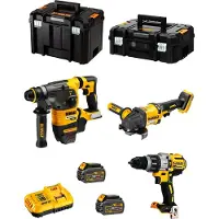 DeWalt Rinkinys COMBO 18V DCK376T2T (DCD996, DCG418, DCH33) 2x5.0Ah TSTAK