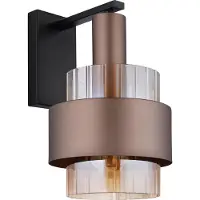 Globo Vägglampa Milley, dimbar, Brun / mässing, Vardagsrum / matsal, Metall, Modern, Vägglampa, vägglampa inomhus