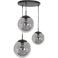 Steinhauer Glas pendellampa Bollique, dimbar, Svart, Vardagsrum / matsal, Metall, Modern, Pendellampa
