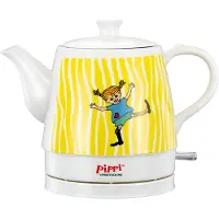 Ginza.se Pippi Långstrump keramisk vattenkokare - 0,8 liter - Happy Pippi Design