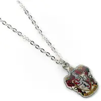 Harry Potter Gryffindor Silver Halsband Med Vapenplatta