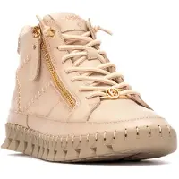 Carmela för kvinnor. 16270802-BEIGE Ankelstövlar i läder 162708 beige (39), Hud, Karta, Zip, Casual