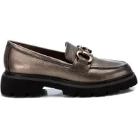 Carmela för kvinnor. 16199101-PLOMO Loafers i silverläder 161991 (40), Hud, Karta, Ingen, Casual