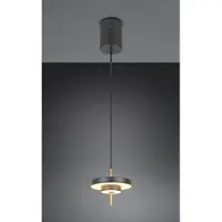 TRIO Lighting Pendellampa Keaton, dimbar, Svart, Vardagsrum / matsal, Metall
