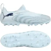 Puma Future 9 Match Laceless MG Dreamrush - Ljusblå/Blue Jewel Barn - Multi Ground (MG), storlek 38