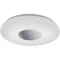JUST LIGHT Taklampa med rörelsesensor Lavinia, Vitt / opal, Hall, Syntetmaterial, Modern, Taklampa med rörelsedetektor