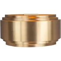 Highlight Vägglampa Sofia, dimbar, Mässing / guld, Vardagsrum / matsal, Aluminium / grå / zink, Vägglampa, vägglampa inomhus