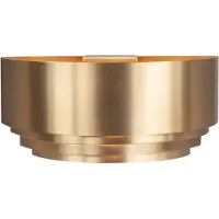Highlight Vägglampa Elena, dimbar, Mässing / guld, Vardagsrum / matsal, Aluminium / grå / zink, Vägglampa, vägglampa inomhus