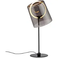 Paul Neuhaus LED bordslampa Zula, dimbar, Aluminium / grå / zink, Vardagsrum / matsal, Glas, Modern, LED-bordslampa
