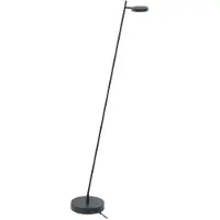 Highlight LED golvlampa Round Move, dimbar, Svart, Vardagsrum / matsal, Metall, Modern, LED-golvlampa