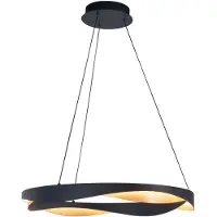 Highlight Pendellampa Ascoli, dimbar, Svart, Vardagsrum / matsal, Metall, Modern