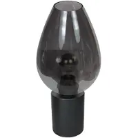 Steinhauer Bordslampa Bloeba, Aluminium / grå / zink, Vardagsrum / matsal, Glas, Bordslampa