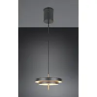 TRIO Lighting Pendellampa Keaton, dimbar, Svart, Vardagsrum / matsal, Metall