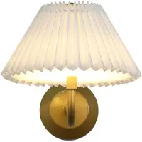 Searchlight LED vägglampa Danish, dimbar, Mässing / guld, Vardagsrum / matsal, Metall, LED-vägglampa, vägglampa inomhus