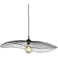 Searchlight Hänglampa Wave, dimbar, Svart, Vardagsrum / matsal, Metall, Pendellampa